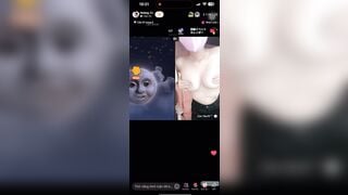 Thua pk em gái xinh đẹp trả kèo tíc tóc bằng cách show vú cho mn xem