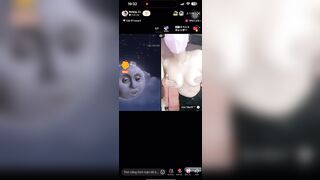 Thua pk em gái xinh đẹp trả kèo tíc tóc bằng cách show vú cho mn xem