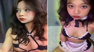 Em học sinh love 10 cosplay hầu gái bị quan hệ phê đến ngã vật ra