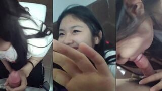 Gạ con bạn thân 2k9 xinh đẹp cùng bàn ra WC trường học bú cu giúp cơn nứng