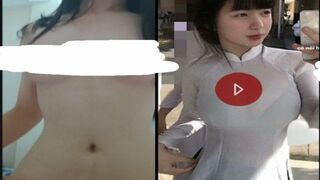 Em học sinh love 10 Nguyễn Vy núm hồng tươi