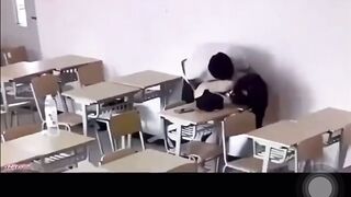 Nam thần cấp 3 móc lồn em Hs Lớp 10 trong lớp đái ra sàn