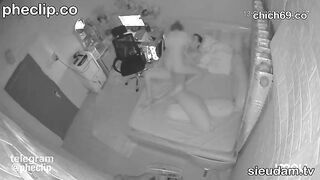 Hack cam quay lén cặp vợ chồng trẻ đụ nhau cả ngày,đg đánh cờ cũng đụ vợ rên cực dâm