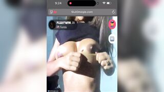 Teen mảnh khảnh vú khủng trên omegle