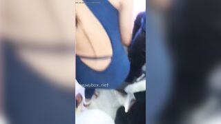 Bắn tinh lén sau em gái đít căng