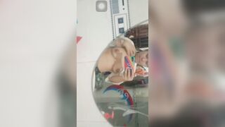 Mới cấp 2 mà đã khoe cặp vú to trước gương rồi p2