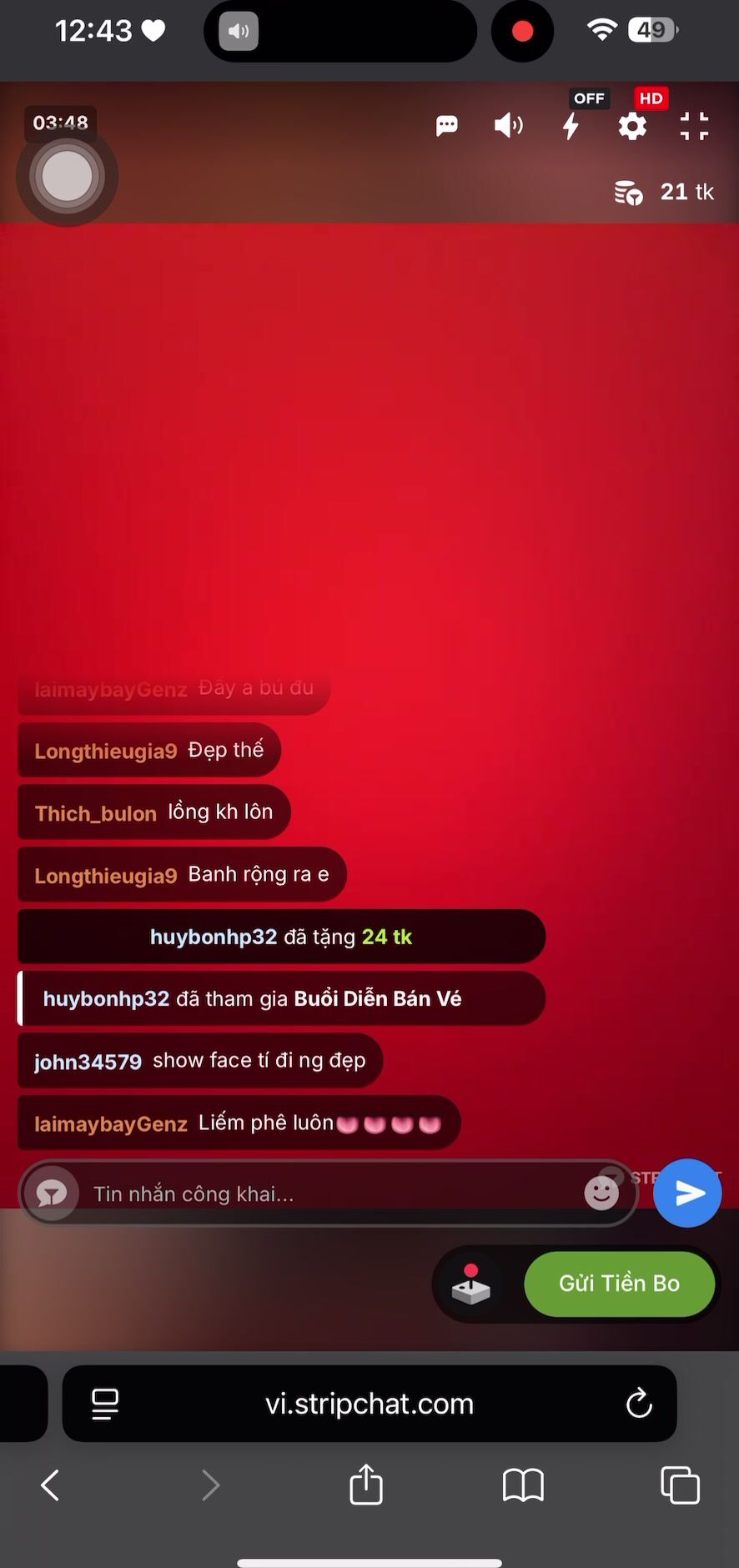 em gái dâm show hàng
