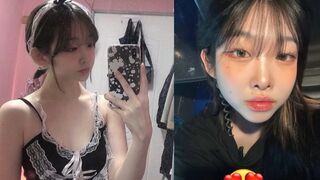 Em hầu gái xinh đẹp lồn hồng hào lộ clip