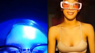 Hai cô gái lạ cùng show vú cho nhau xem
