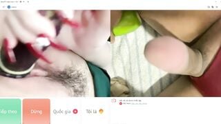 Ometv gặp gái dâm đút nguyên trái cà tim vô lồn thủ dâm chảy nước