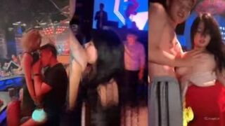 Em trong hộp đêm Trung Quốc sau khi uống rượu đã cởi đồ công khai nhảy múa khỏa thân
