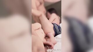 Vì tiền, e Gái Xinh Vú To Lồn Múp, Bị 3 thg bạn djt tập thể Xuất Tinh tràn lồn rên rỉ