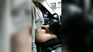 Chịch public khi đang lái ô tô