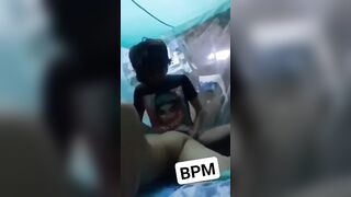 Nứng lồn xem em gái vú bự cho bồ vét máng rồi dập lồn rên như điên