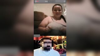 Gái béo vú cực khủng trên web Omegle