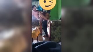 Ô chú già hàng xóm tranh thủ bố mẹ e đi vắng qua nhà tụt quần gạ đụ em