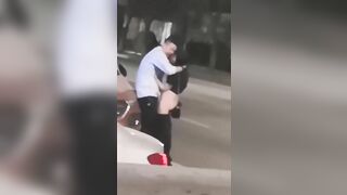 cặp đôi nứng quá họ xe đụ nhau giữa đường mới vl