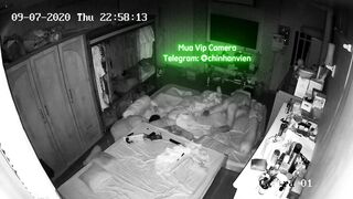 Hack Camera Vợ Chồng Lén Địt Nhau Lúc Con Ngủ