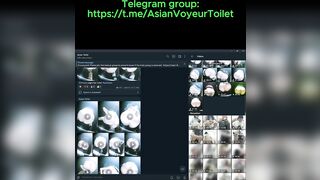 Spying asian teen pissing in bar 3