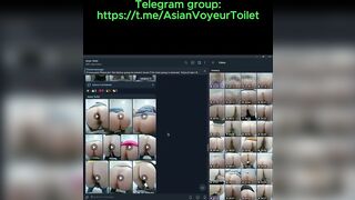 Spying asian teen pissing in bar 4