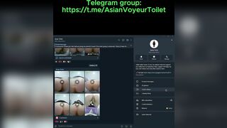 Spying asian teen pissing in bar 6