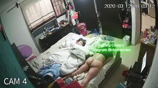 Hack Camera Mẹ Dâm Đãng Thủ Dâm Cạnh Con