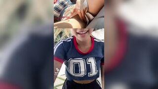 Nhảy đăng tiktok xong lên xe show lồn