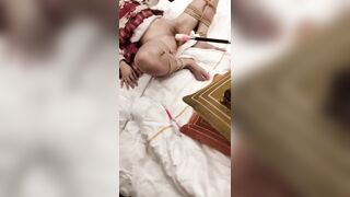 Em Châu Yên mặc Lolita tự trói rồi bật máy chịch lồn sướng run rẩy người