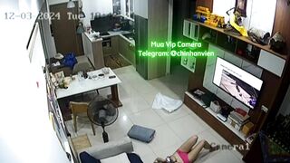 Hack Camera Phòng Khách Chung Cư Nữ Chủ Nhà Nứng Lồn