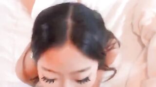 Gái Châu Á bú cặc to bự tây nhóp nhép