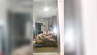 MMlive martha em girl xinh sexy khiêu dâm bánh cuốn trên căn nhà view triệu đô