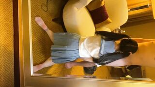 bé hõ sinh loli mới lớn thắt tóc bím bú mút cho bố nuôi