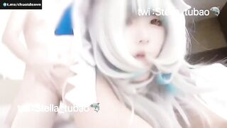 Đụ Em Gái Xinh Dễ Thương Cosplay Gura