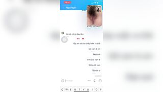 Call zalo chat sex với e Ngọc Ngân xinh đẹp k dám móc lồn vì móng tay dài sợ đau p1