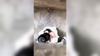 hai em học sinh vào hẻm vắng bú cu địt nhau
