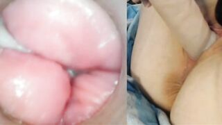 Gắn cam vào toy xem bên trong lồn đầy dâm thủy lên đỉnh
