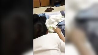 Sơ mi trắng khóc vì bị ny đụ xong quay clip.