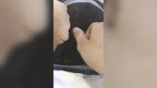 Chị máy bay vú to lồn chảy nước