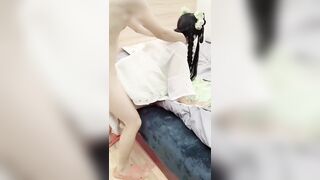 chơi em học sinh cosplay mình dây lồn không lông