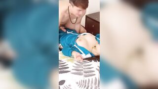 Bà dì vắng hơi chồng múp rụp trắng mơn mởn thèm cặc bự của cháu trai