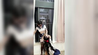 Sống chung nhà vs 2 em teen xinh dâm nên luôn đc xem mấy cảnh nóng sướng cặc như này1