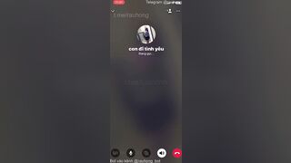 Call video với e rau non học sinh thích làm con đĩ của a vừa học về là móc lồn a xem