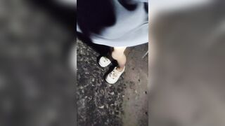 đưa em sinh viên lồn múp ra đường thử cảm giác mạnh