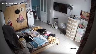 (Hack cam, quay lén) Máy bay single mom thủ dâm - 1