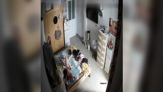 (Hack cam, quay lén) Máy bay single mom thủ dâm - 2