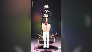 Nghề mới livetream ăn mặc gợi cảm nhảy khiêu dâm nữa hở nữa che cùng e teen vú bự p1