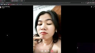Quay màn hình call video với em ghệ vú bự ngồi nói chuyện e show cặp bưởi bự cực múp