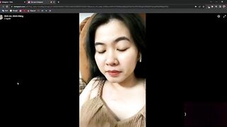 Quay màn hình call video với em ghệ vú bự ngồi nói chuyện e show cặp bưởi bự cực múp
