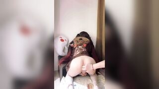 Đâm đít em ladyboy khóa cu mông to cosplay