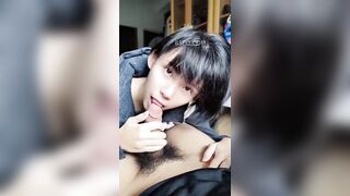 Em học sinh hàn quốc cực xinh bú con cu to của người yêu
